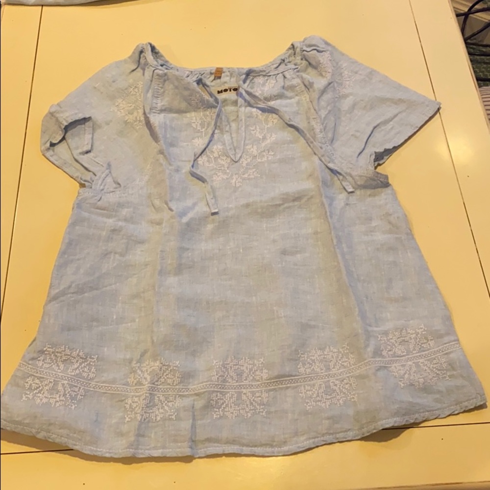 Linen shorts and top set